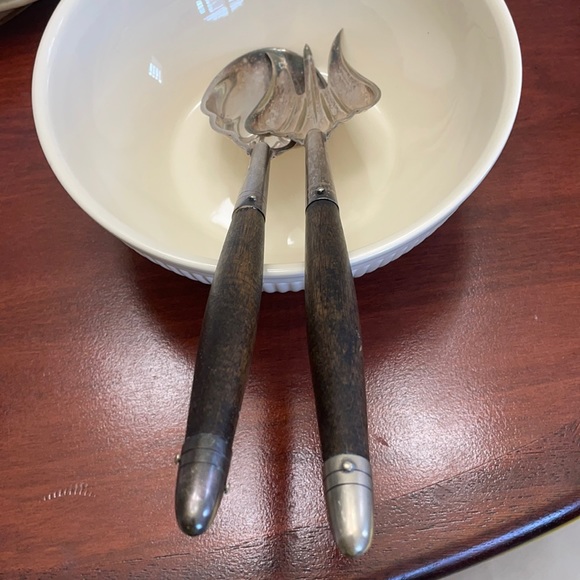 Marked Nickel-Silver Serving Set - Picture 1 of 16